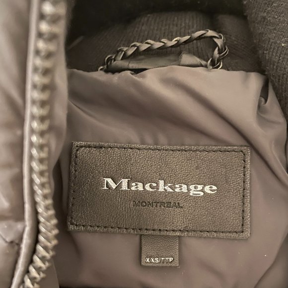Mackage KAY down coat with natural fur Signature Mackage Collar - Picture 6 of 8